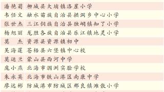 30名乡村教师被评为广西最美乡村教师