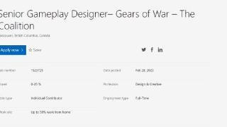 《战争机器》招聘游戏设计师 《战争机器6》要来了？
