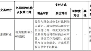 淮河能源复牌炸板跌8.3% 拟关联买电力集团89%股权