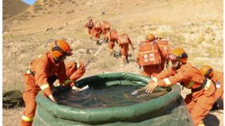 基层动态丨野外林地励精兵 水泵训练显成效