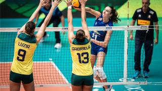 ​U21女排世锦赛：巴西不敌意大利 2米副攻11拦网成亮点