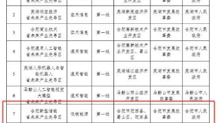 肥西入选省未来产业先导区筹建名单