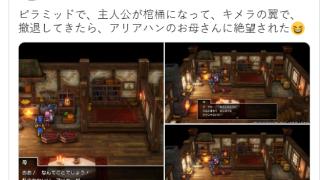 玩家晒《DQ3重制版》引热议 鬼魂主角母亲的反应