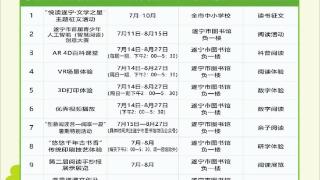 书香一夏 “暑”你精彩 遂宁市图书馆11项活动同步上线
